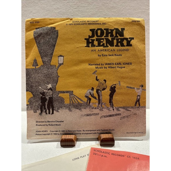 1970’s Scholastic Records John Henry Three Billy Goats Old Lady 33 1/3 RPM Lot - Picture 3 of 11